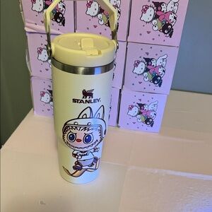 Stanley Pale Yellow Character Travel Tumbler